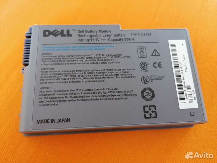 Новый аккумулятор для ноутбука Dell