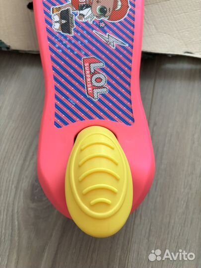 Самокат 1Toy LOL, детский,3-колесный, 120мм, 80мм