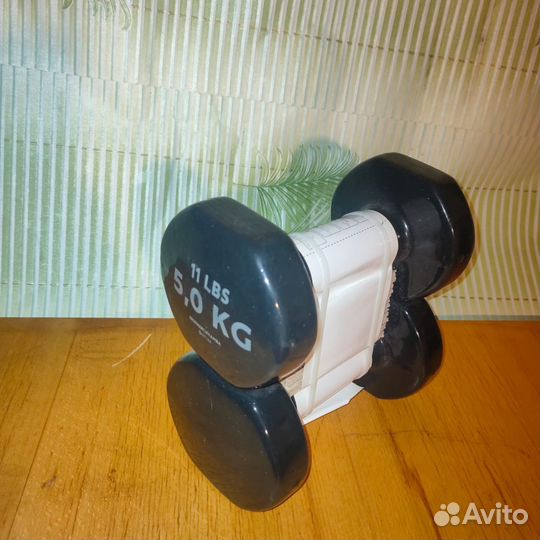 Гиря 16кг, гантели 2кг, 5кг, 10кг