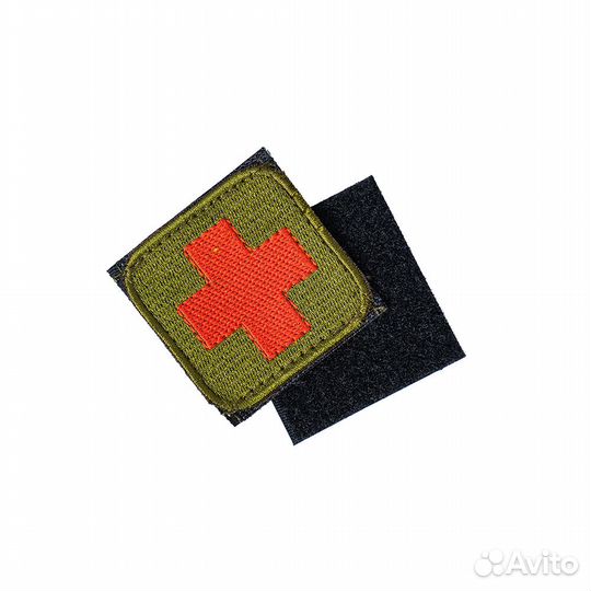 61193 Патч шеврон На липучке. Медицинский крест, о
