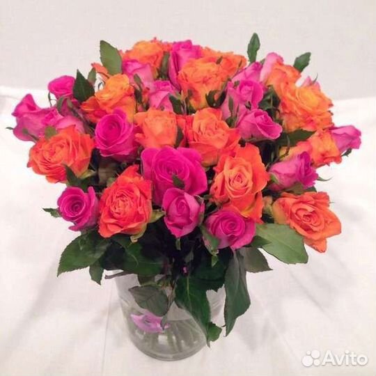 Цветы розы букет