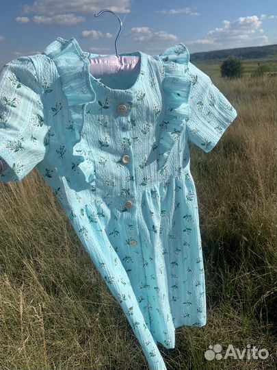 Платье для девочек из хлопка