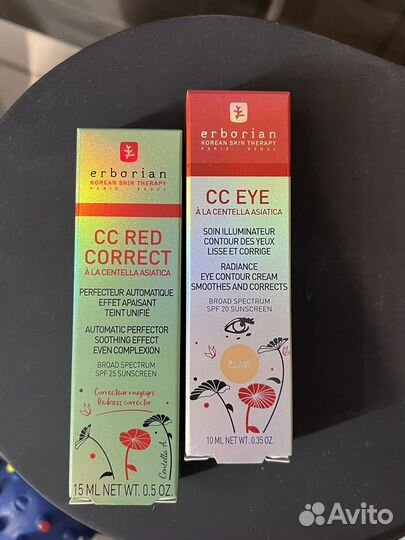 Erborian cc red correct, cc eye clair