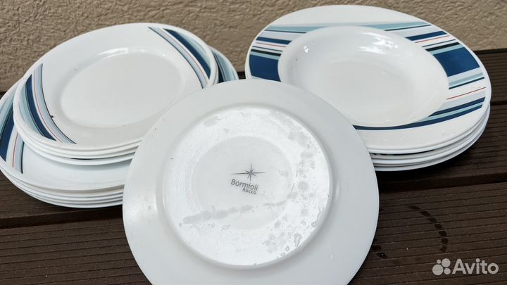 Набор столовой посуды на 6 персон bormioli rocco