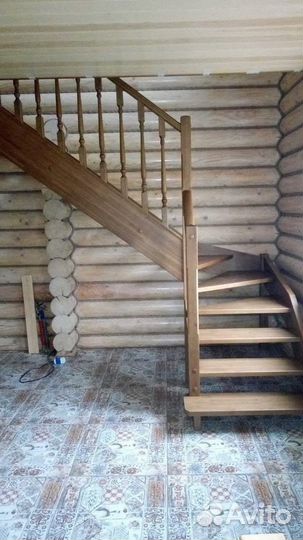 Лестница на второй этаж изготовление и установка