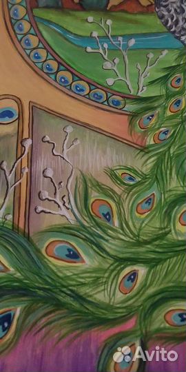 Картина с павлином