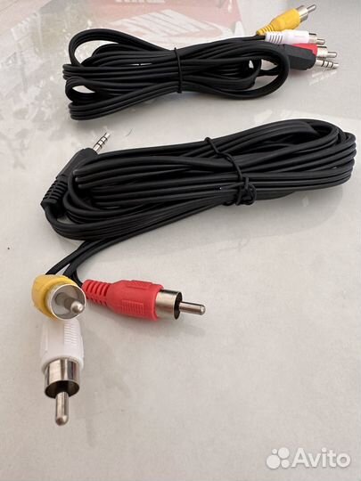 Аудио-видео шнур jack на 3 тюльпана