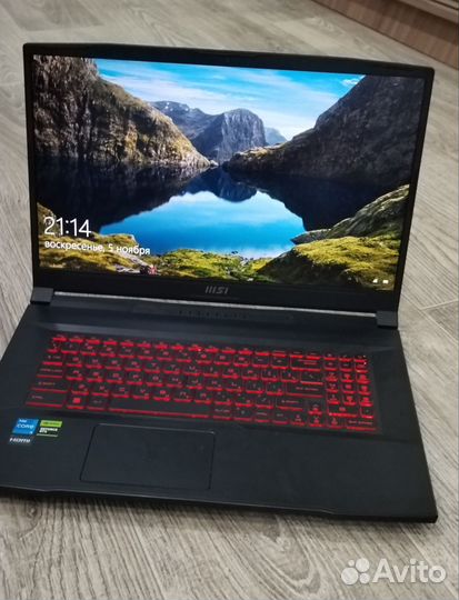 Игровой ноутбук msi katana 17