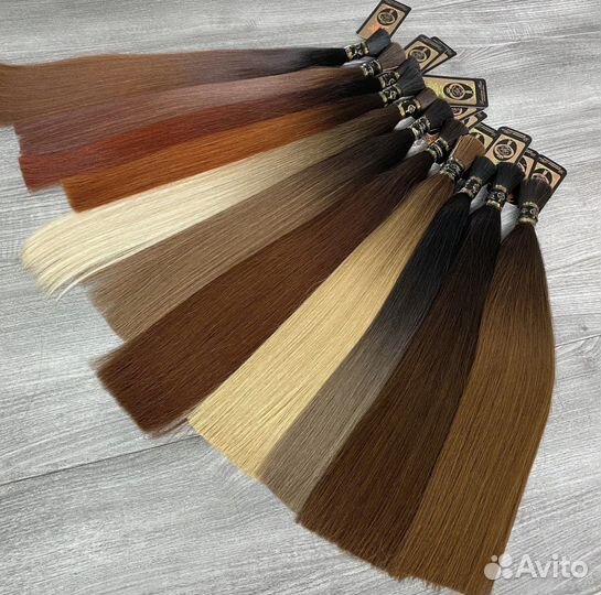 Натуральные волосы для наращивания класса люкс