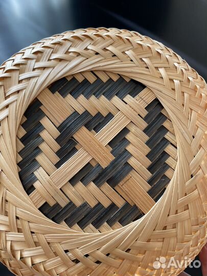 Корзинка из рисовой соломки