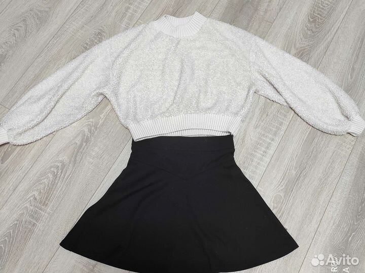 Вещи пакетом на девочку 10-12 лет брюки, юбки