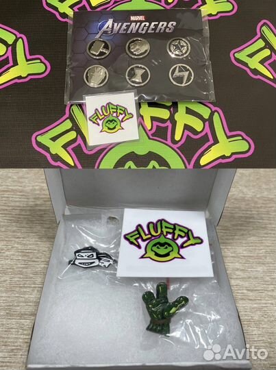 Коллекционые значки TmnT и Avengers