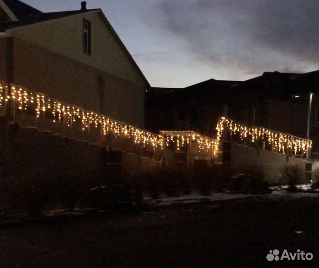 Гирлянда бахрома 12м