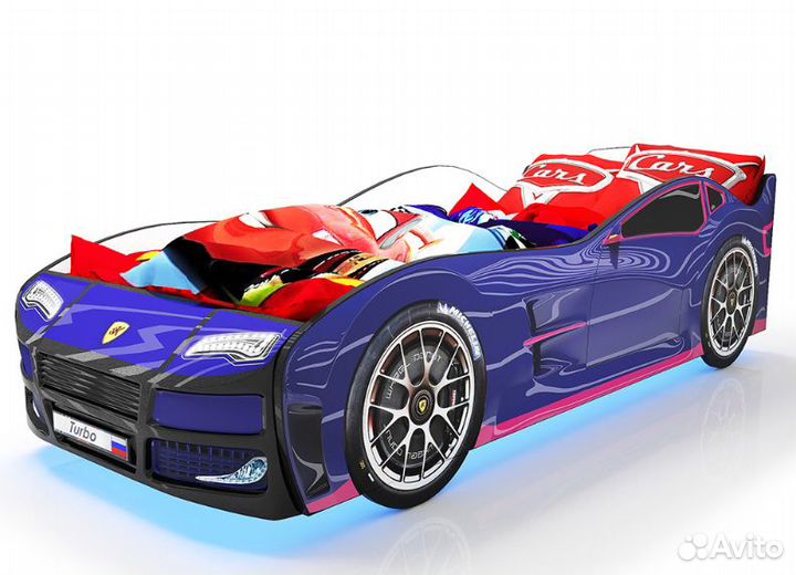 Детская кровать машина серия 