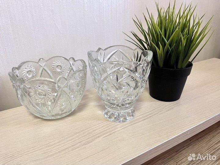 Хрустальная посуда/Салатник/Конфетница