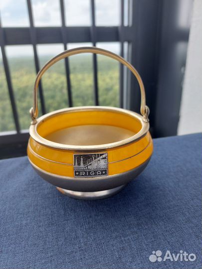 Сахарница конфетница вазочка СССР Рига 1960е