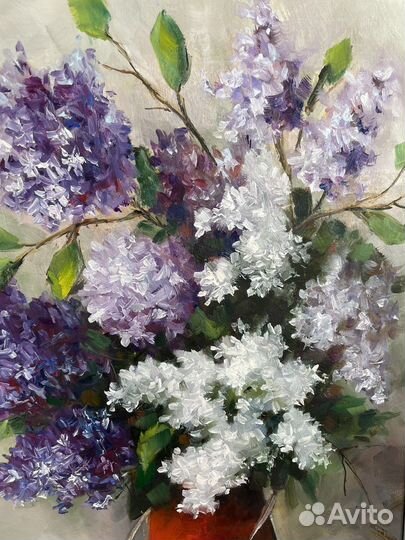 Букет сирени картина