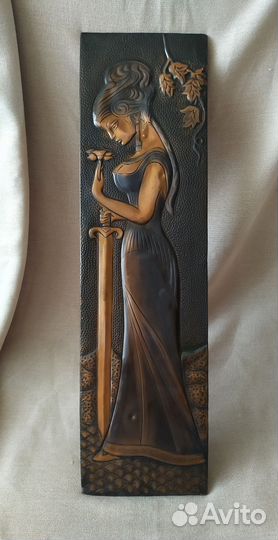 Картина медная чеканка СССР