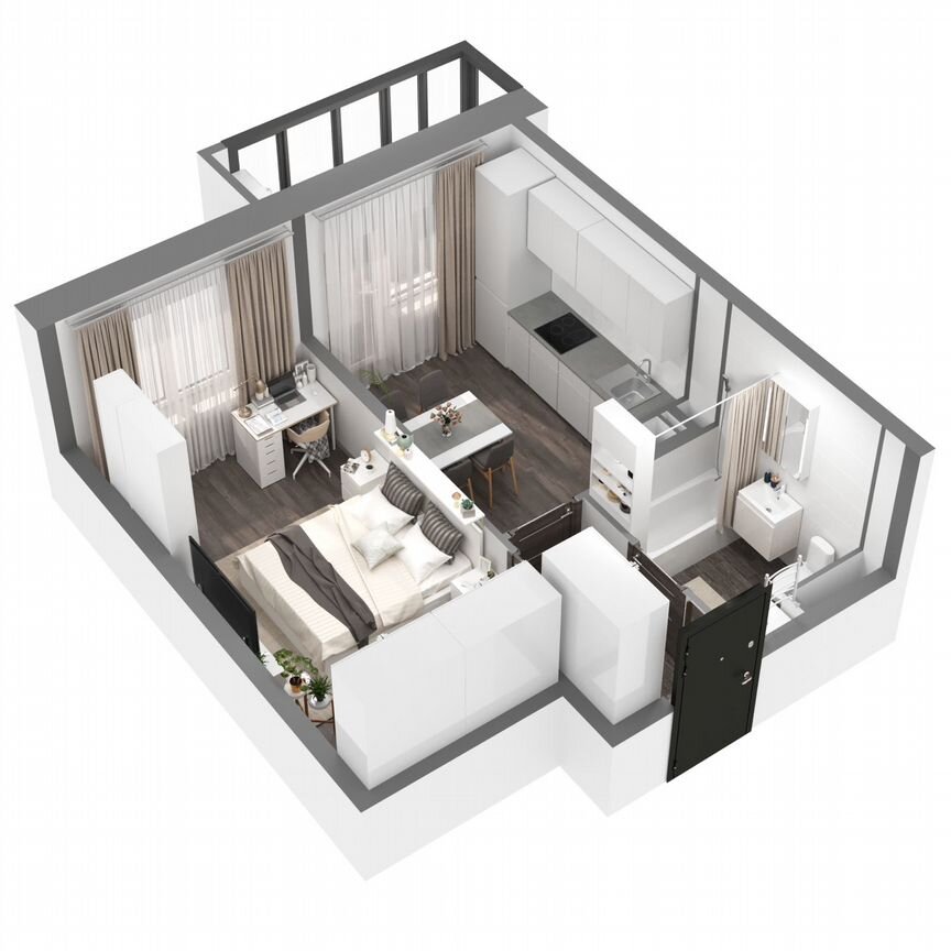 1-к. квартира, 36,1 м², 4/23 эт.