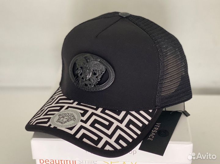 Бейсболка кепка сетка versace (premium)