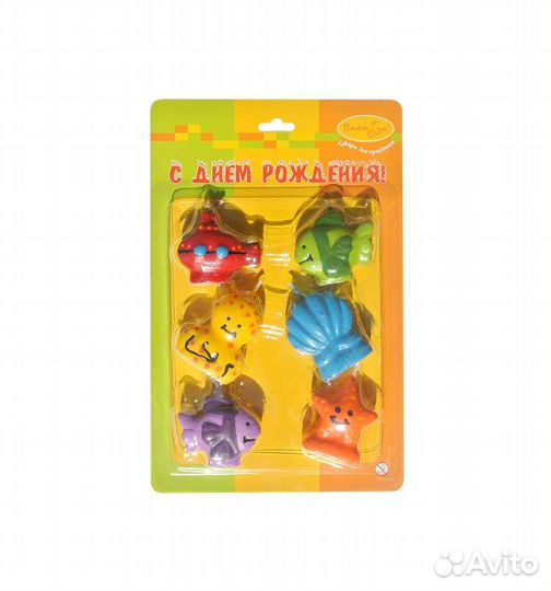 Mс Свечи Морские жители 6шт, 625267