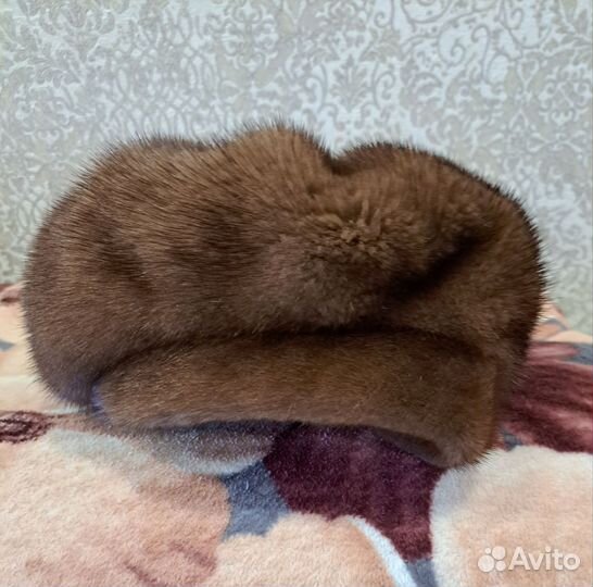 Норковый мягкий берет