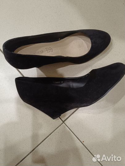 Туфли на танкетке 38