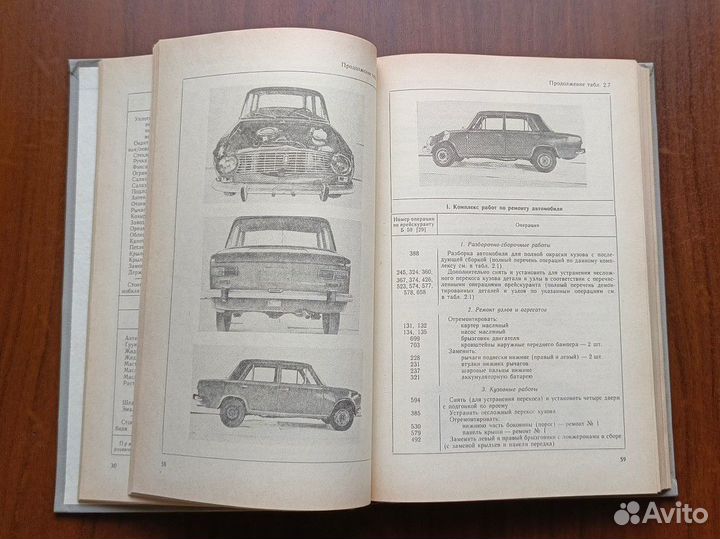 Справочник кузовной ремонт ваз, СССР
