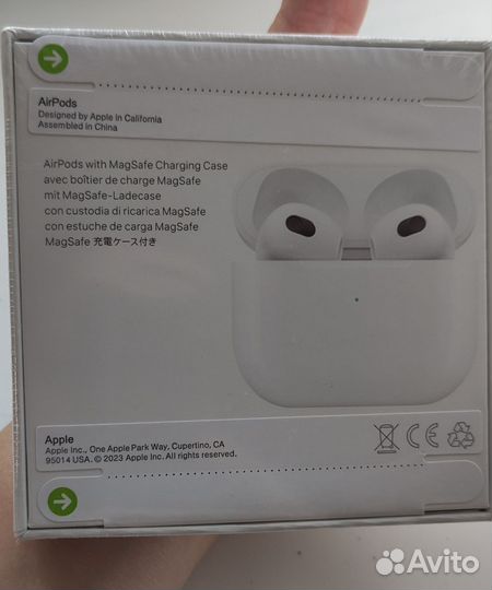 Беспроводные наушники airpods 3 поколения оригинал