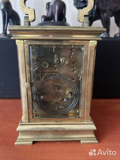 Каретные часы с репетиром, боем, будильником