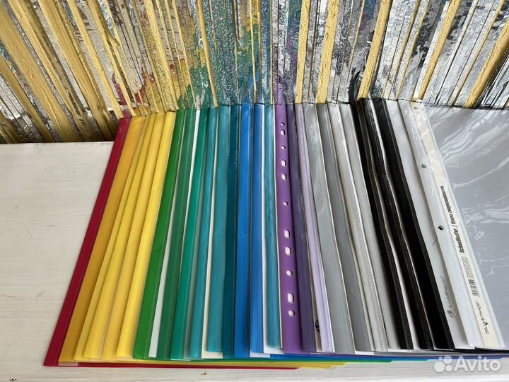 Папка скоросшиватель с прозрачным верхом А4