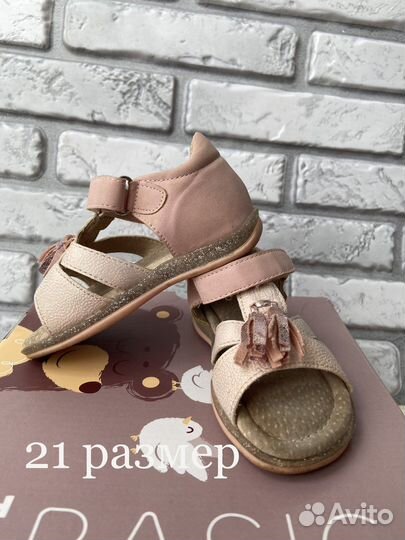Сандали для девочки 21 размер кожаные