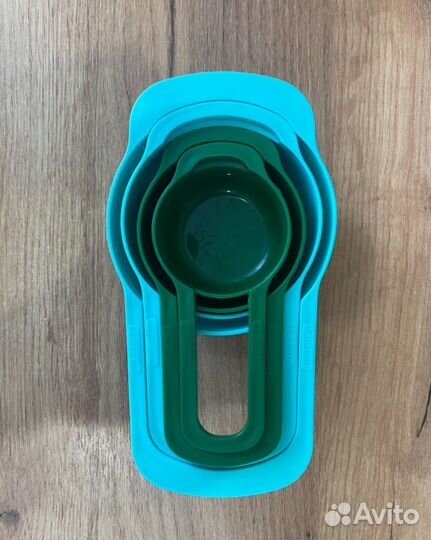 Мерные ложки цветные набор 4 штуки