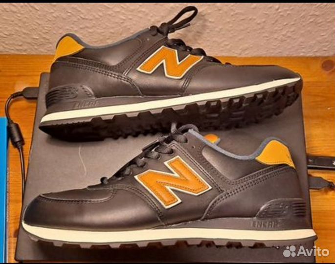 New balance 574 кожа