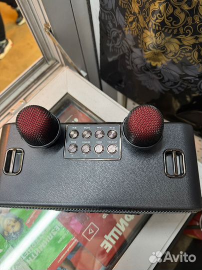 Колонка - караоке с 2-мя микрофонами Marhel