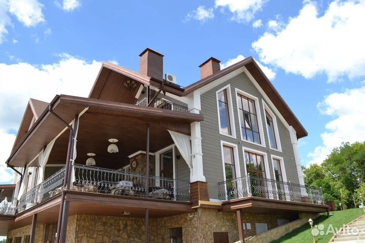 Отделка фасада деревом