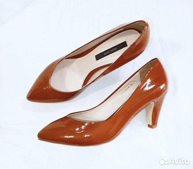 Лодочки 35 из натуральной кожи, Paolo Conte