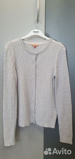 Кардиган в школу. Свитер серый Chessford. Р.152