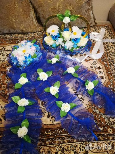 Свадебные украшения на машину