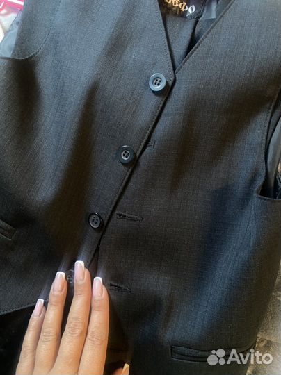 Школьный костюм для мальчика 122 128 черный