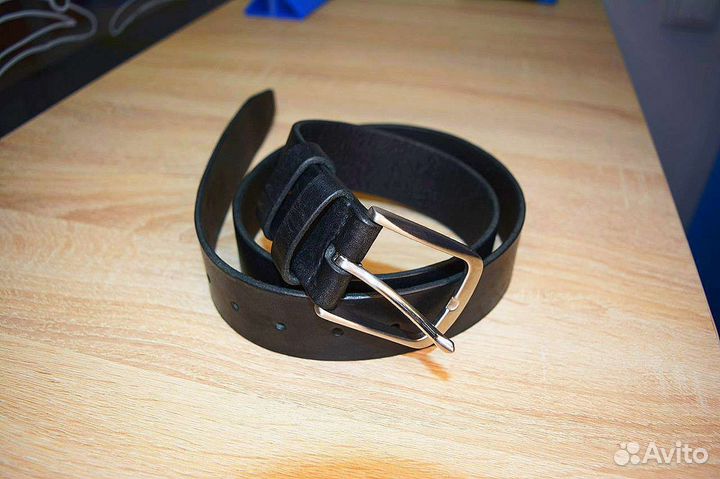 Мужской кожаный ремень ручной работы