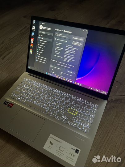 Ноутбук Asus vivobook 15 Ryzen 5 5500U 8gb