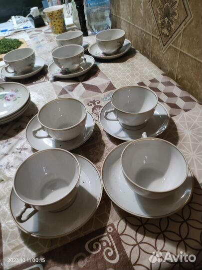 Чашка с блюдцем СССР дулево