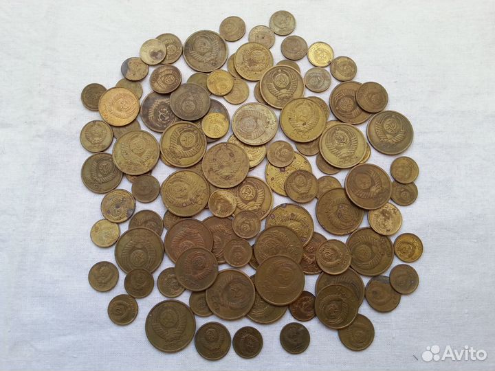 Советская мелочь (1,2,3 и 5 копеек) 1961-91 годов