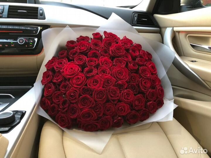 Букет цветов 101 Роза