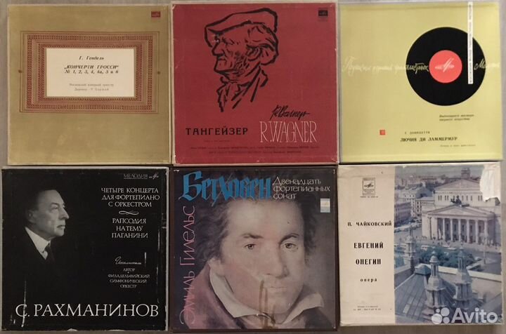 Пластинки в коробках (наборы из 2х, 3х, 4х)