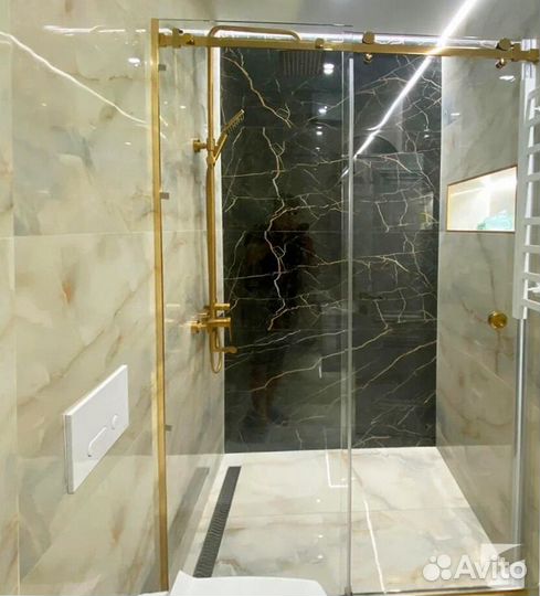 Стеклянные перегородки в душевую