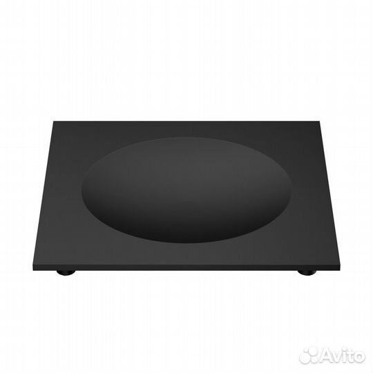 Мыльница настольная черный мат decor Cube DW 351