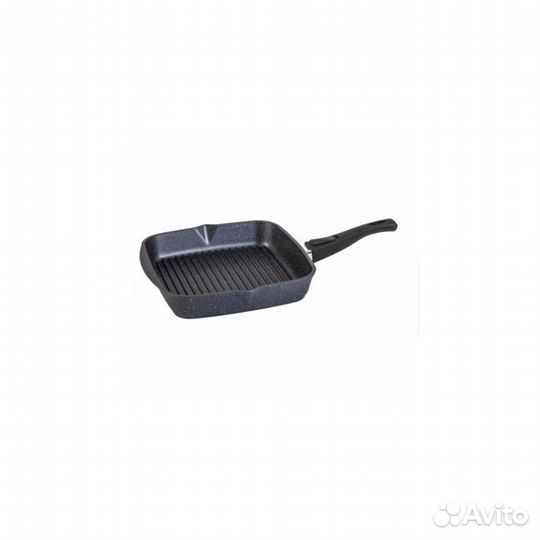 Сковорода-гриль квадратная 26*26 ап Гранит black с