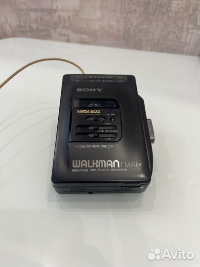 Кассетный плеер sony walkman WM-FX33